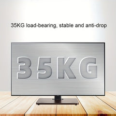 Universal TV Wall Mount with Wood Grain Base for 66-139 cm TVs