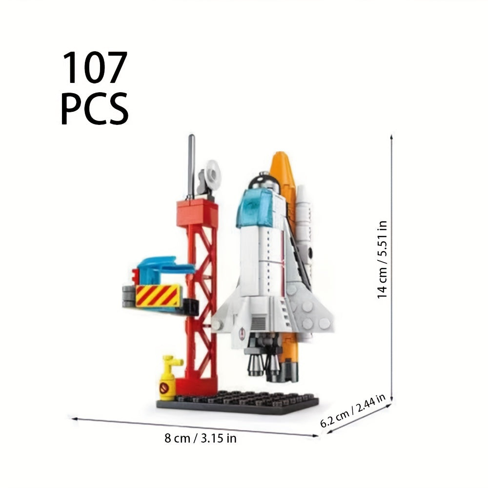 130pcs Aerospace Rocket Building Blocks Spaceship Educational Toys