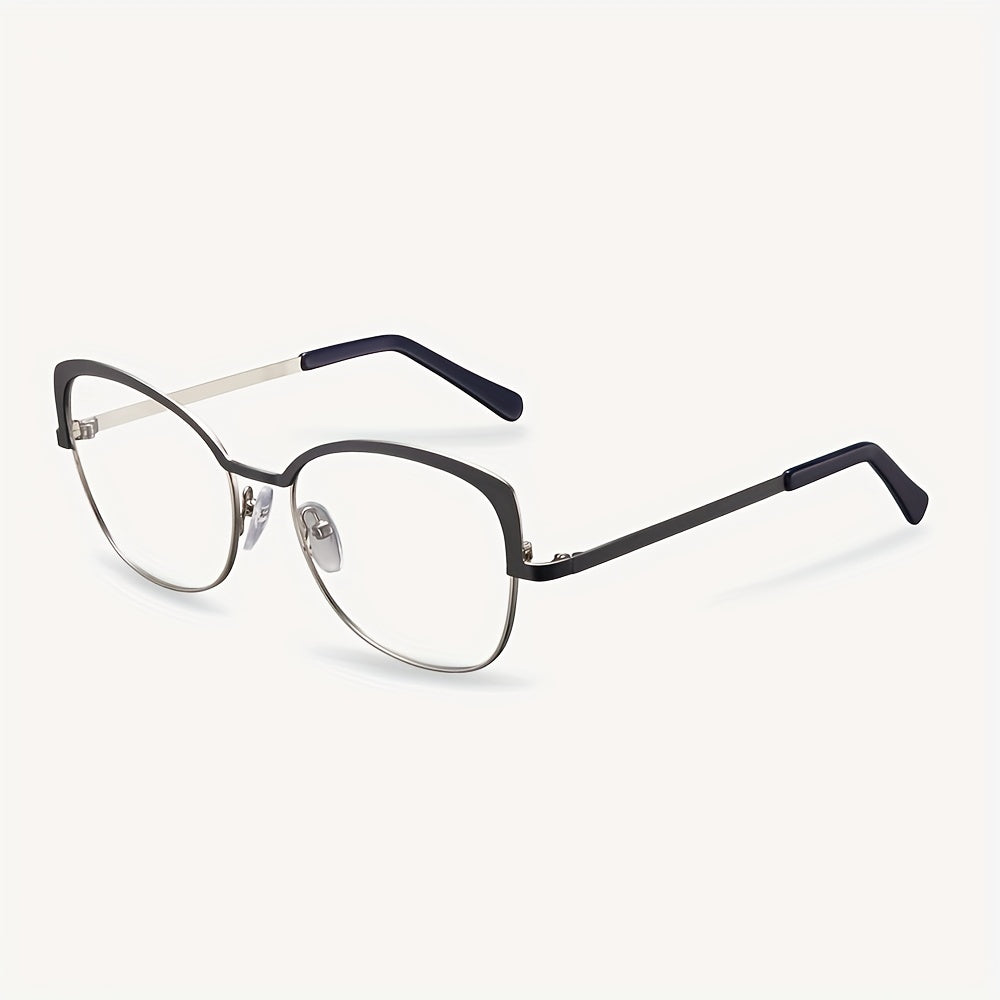 Men's Half Frame Blue Light Blocking Glasses Anti UV Ray