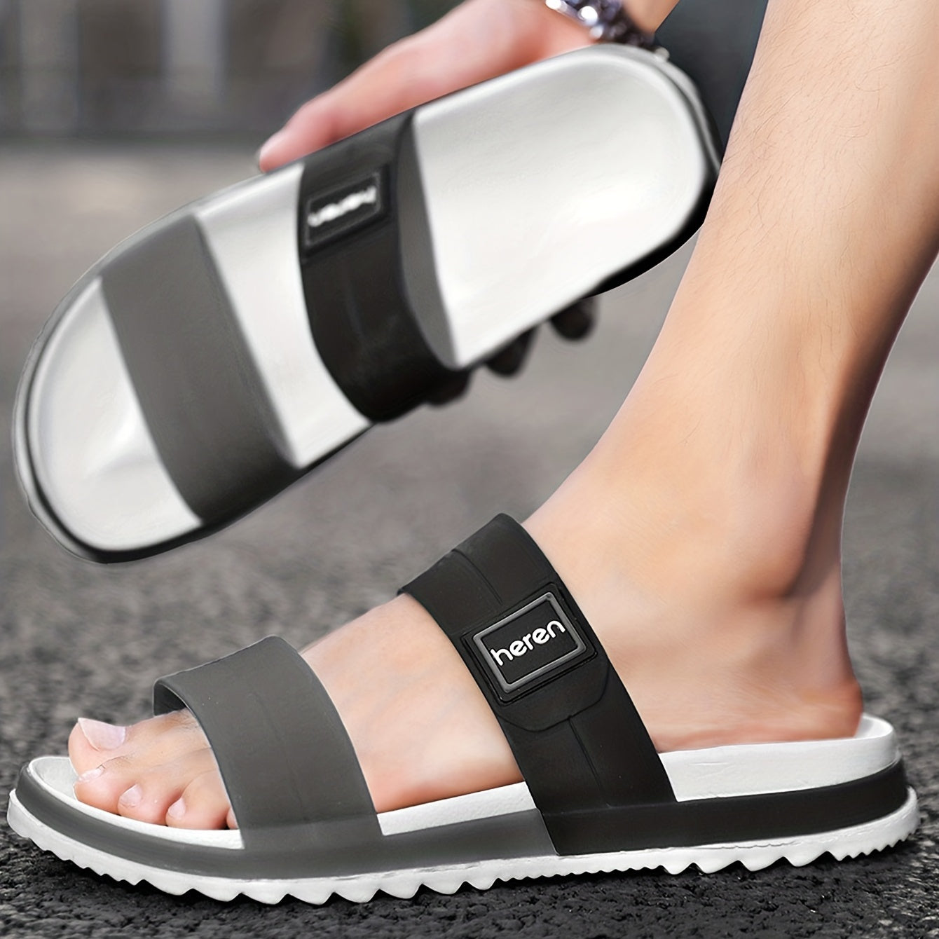 Men's Non Slip Sandals Wear resistant Comfy Beach Shoes