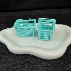 Mini Shopping Basket Toy for DIY Play House Supermarket