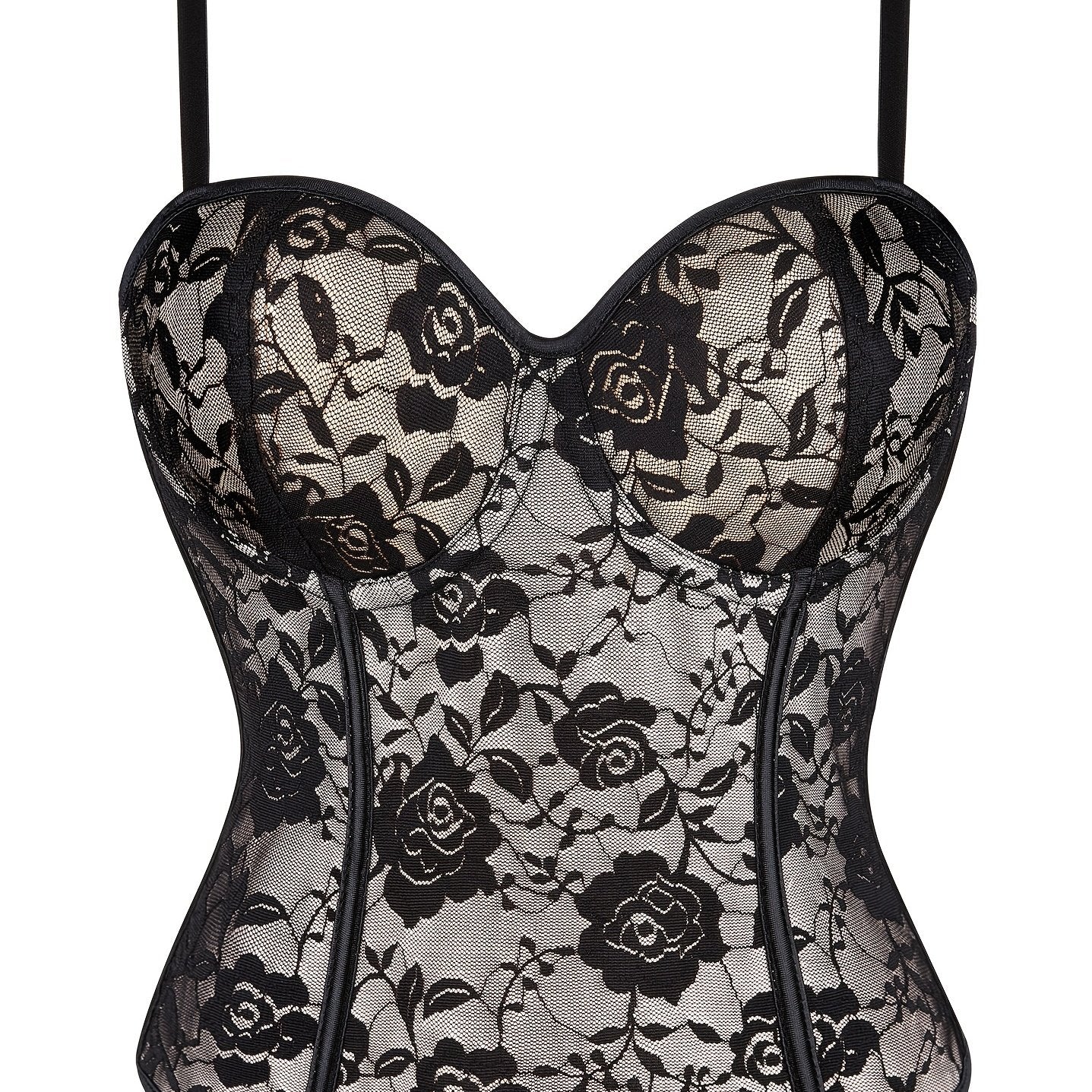 Floral Lace Shaping Cami Top Tummy Control Slimmer Underwear