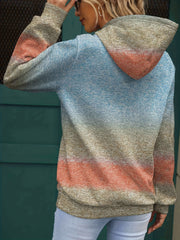 Tie Dye Letter Print Hoodie Long Sleeve Sweatshirt