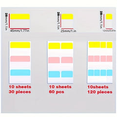 Self-Adhesive Writable Index Label Marker Pack for Office