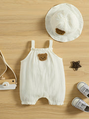 Cute Bear Onesie & Hat Set for Babies