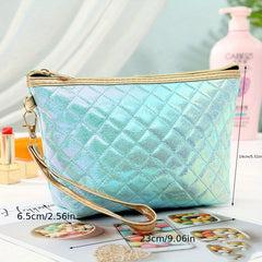 Rhombus Laser Makeup Bag Travel Storage Gradient Toiletry Bag