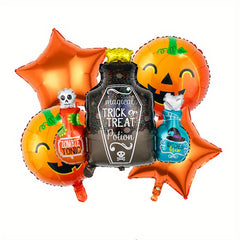 5pcs Halloween Haunted House Balloon Set