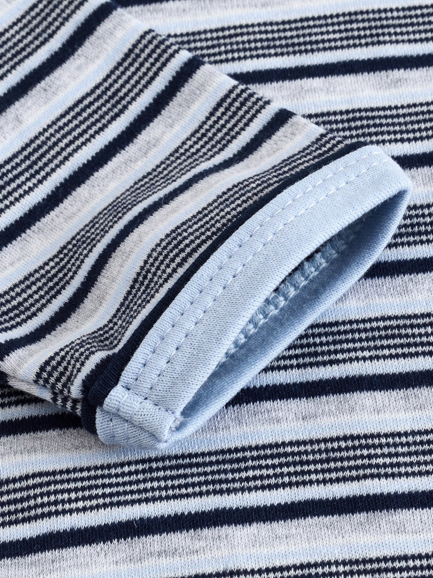 Baby Boy's Striped Romper Long Sleeve Sports Romper
