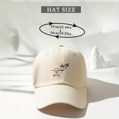 Beige Sunset Scenery Baseball Cap