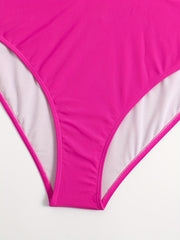 One Shoulder Cut Out Bikini Set