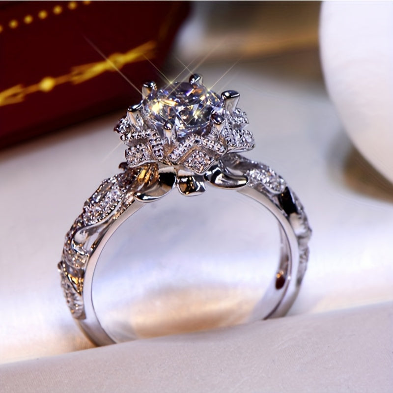 Women's Birthstone Bride Wedding Band Engagement Promise Ring Size 5-11