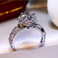 Women's Birthstone Bride Wedding Band Engagement Promise Ring Size 5-11