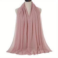 Solid Malaysia Bandana Shawl Soft Chiffon Scarf Sun Protective Headband Wrap
