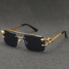 ENSARJOE Men's Square Rimless Glasses