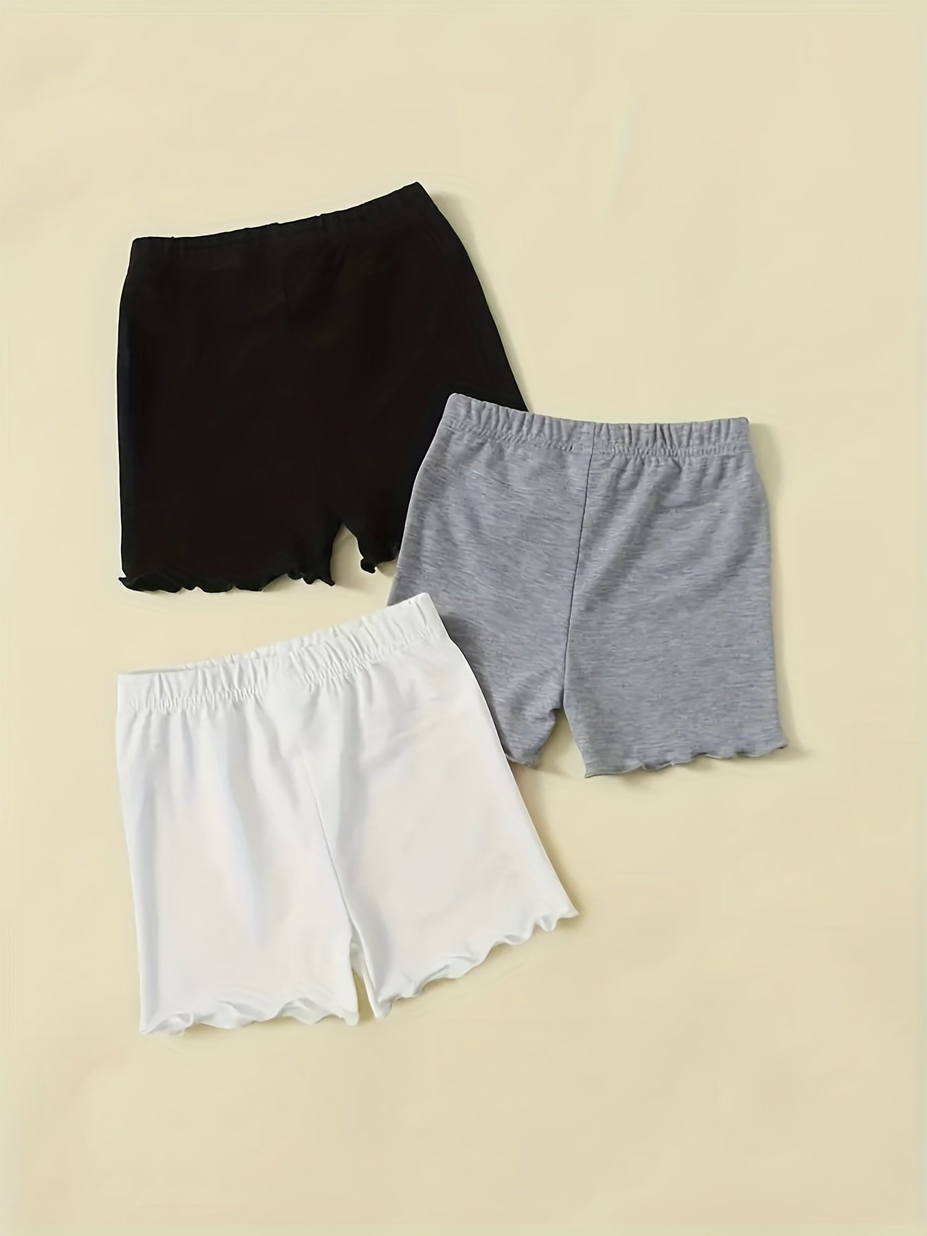 Girls Bow Front Elastic Waist Safety Shorts Tight Fit Kids Spring Summer Outfit