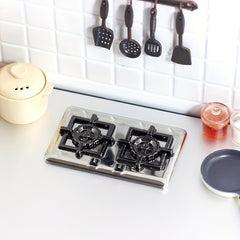 Dollhouse Gas Stove Metal Model Toy Doll House Decor