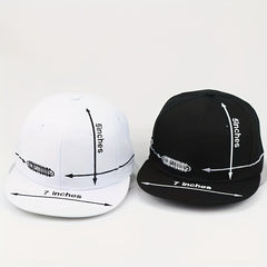 Unisex Embroidery Flat Brim Baseball Cap