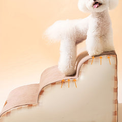 Portable Pet Dog Stairs Small Dogs Washable Dog Ramp Climbing Ladder