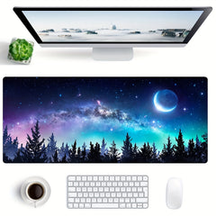 Large Desk Mat Extended Gaming Mouse Pad Non Slip Base Stitched Eges 70X30CM