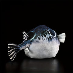 Realistic Puffer Fish Plush Toy Soft Stuffed Animal with Unique Texture