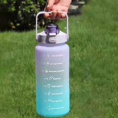 Gradient Sports Water Cup 2000ml Portable Leakproof Bottle With Time Marker