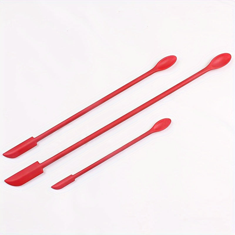 3pcs Silicone Cookware Scraper Spatula Set
