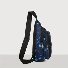Geo Pattern Sling Bag Lightweight Crossbody Chest Purse