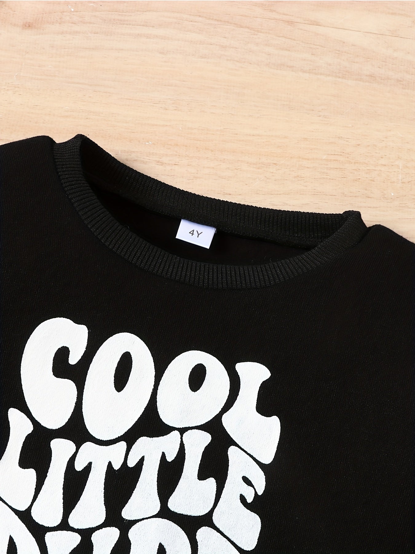 Toddler Kid's LITTLE DUDE Thermal Sweatshirt Long Sleeve Top
