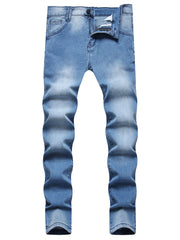 Men's Slim Fit Jeans Distressed Denim Pants