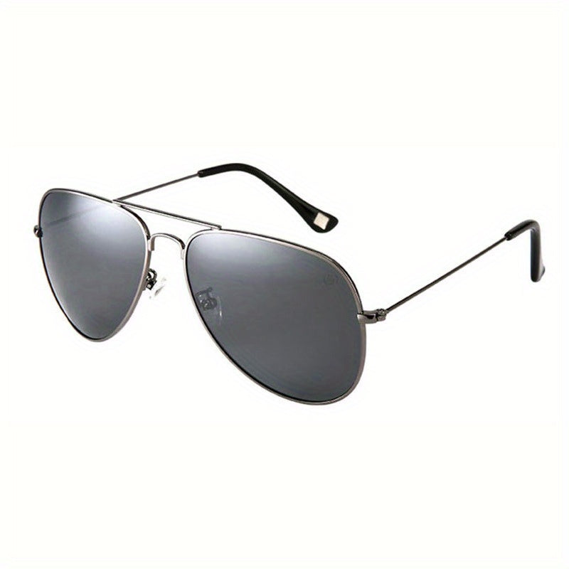 Classic Aviator Sunglasses Large Metal Frame Couple Style Polarized Glasses