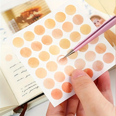 400pcs Cartoon Dot Stickers Polka Dot Stickers For Planners Journaling