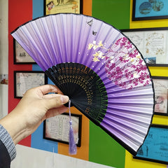Men's Bamboo Folding Fan - Stylish Handheld Accessory