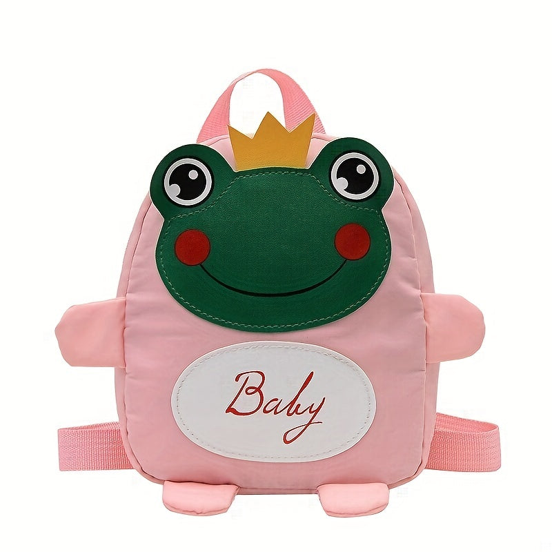 Cute Cartoon Frog Backpack for Kids, Lightweight Portable Schoolbag