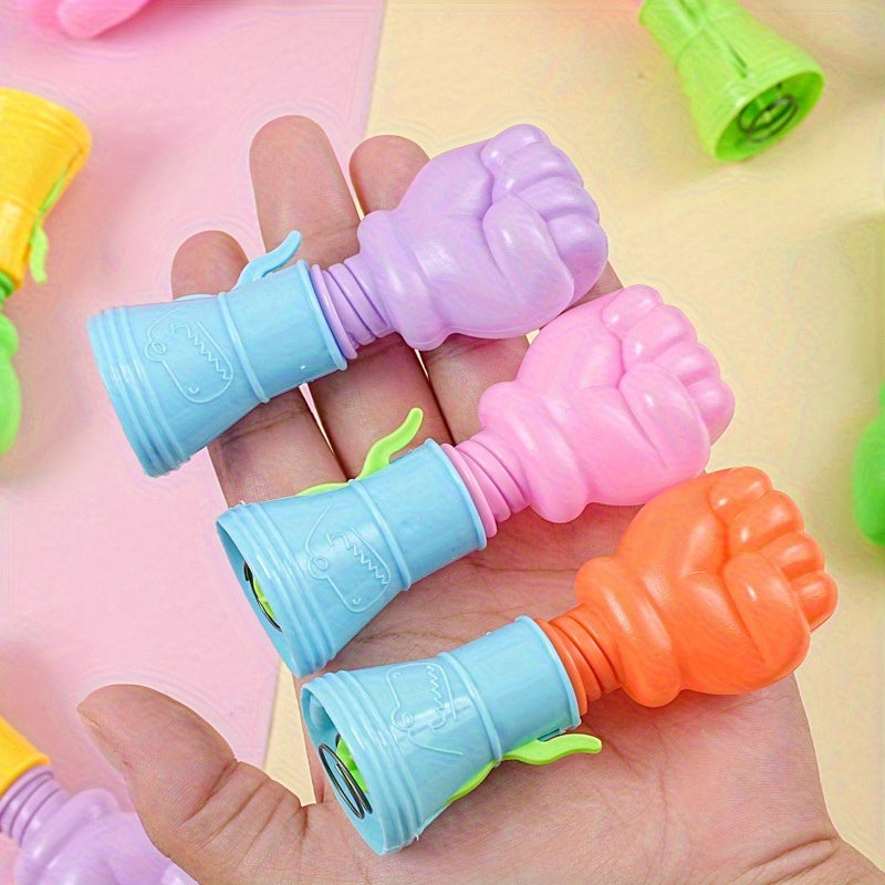 15pcs Colorful Ejection Fist Toys Birthday Party Favors Mixed Colors