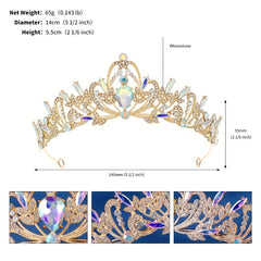 Retro Court Style Crown Gauze Headwear Hair Hoop