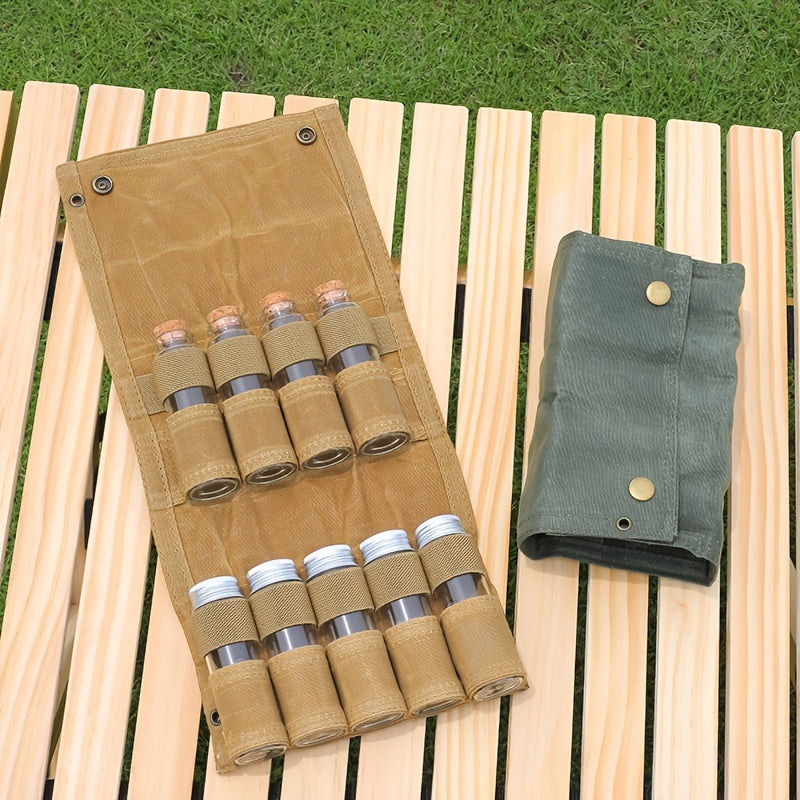 Portable Seasoning Bottle Storage Bag for Outdoor Camping