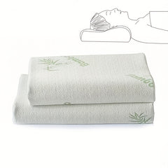 Bamboo Pattern Memory Foam Neck Pillow for Sleeping