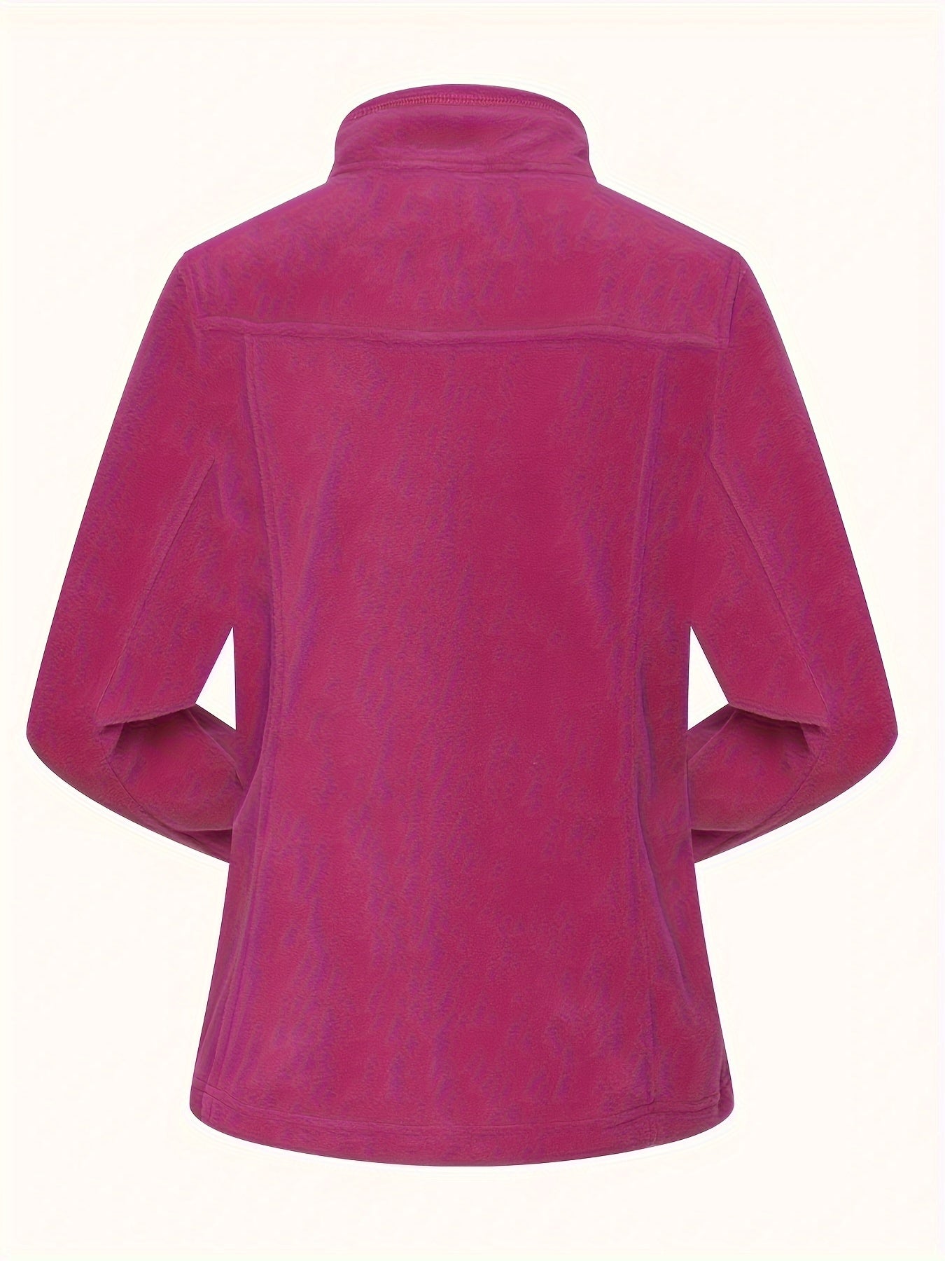 Women's Fleece Zip Thermal Jacket Sports Coat Turtle Neck Activewear