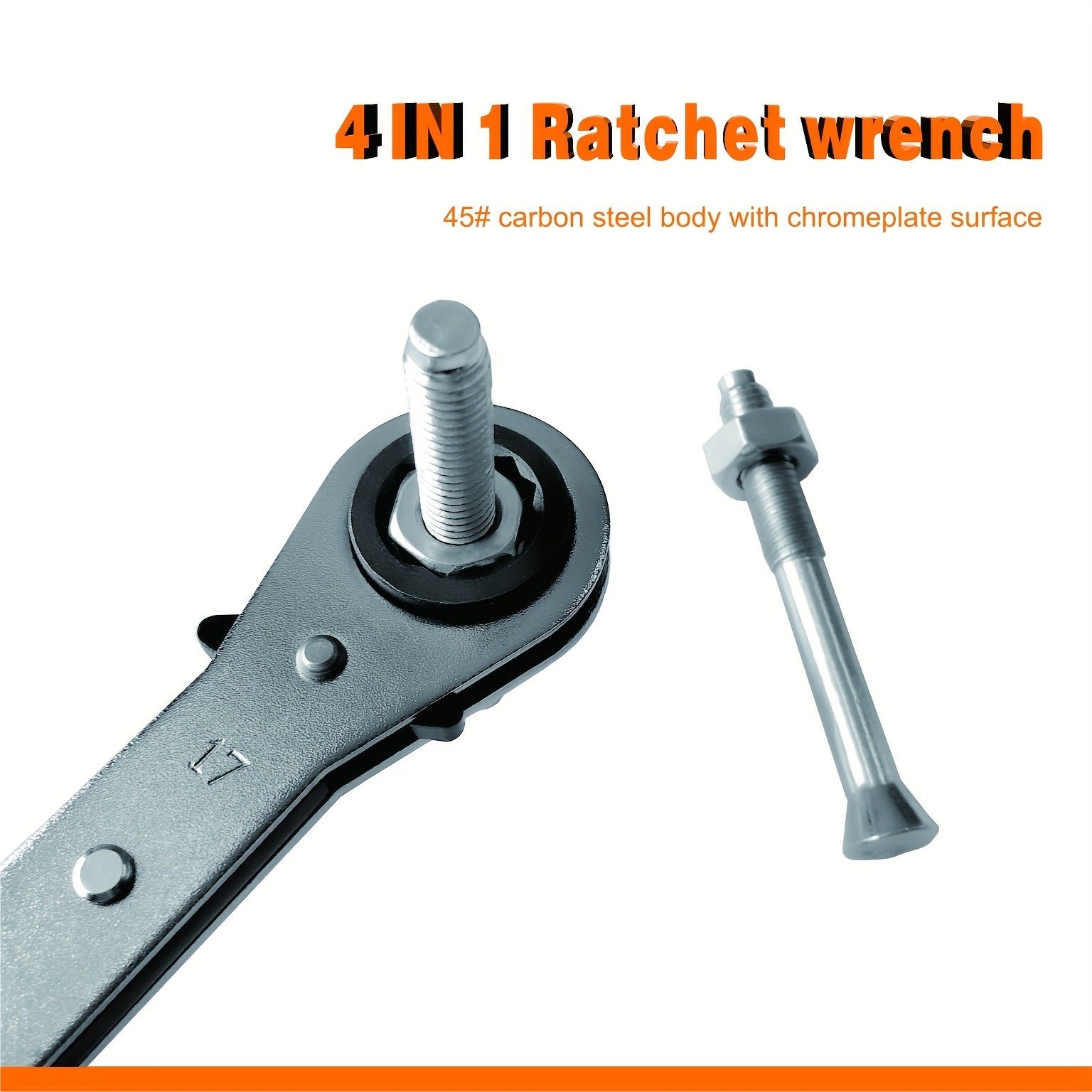 4 in 1 Ratchet Wrench for Quick Automotive & Household Maintenance