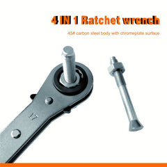 4 in 1 Ratchet Wrench for Quick Automotive & Household Maintenance