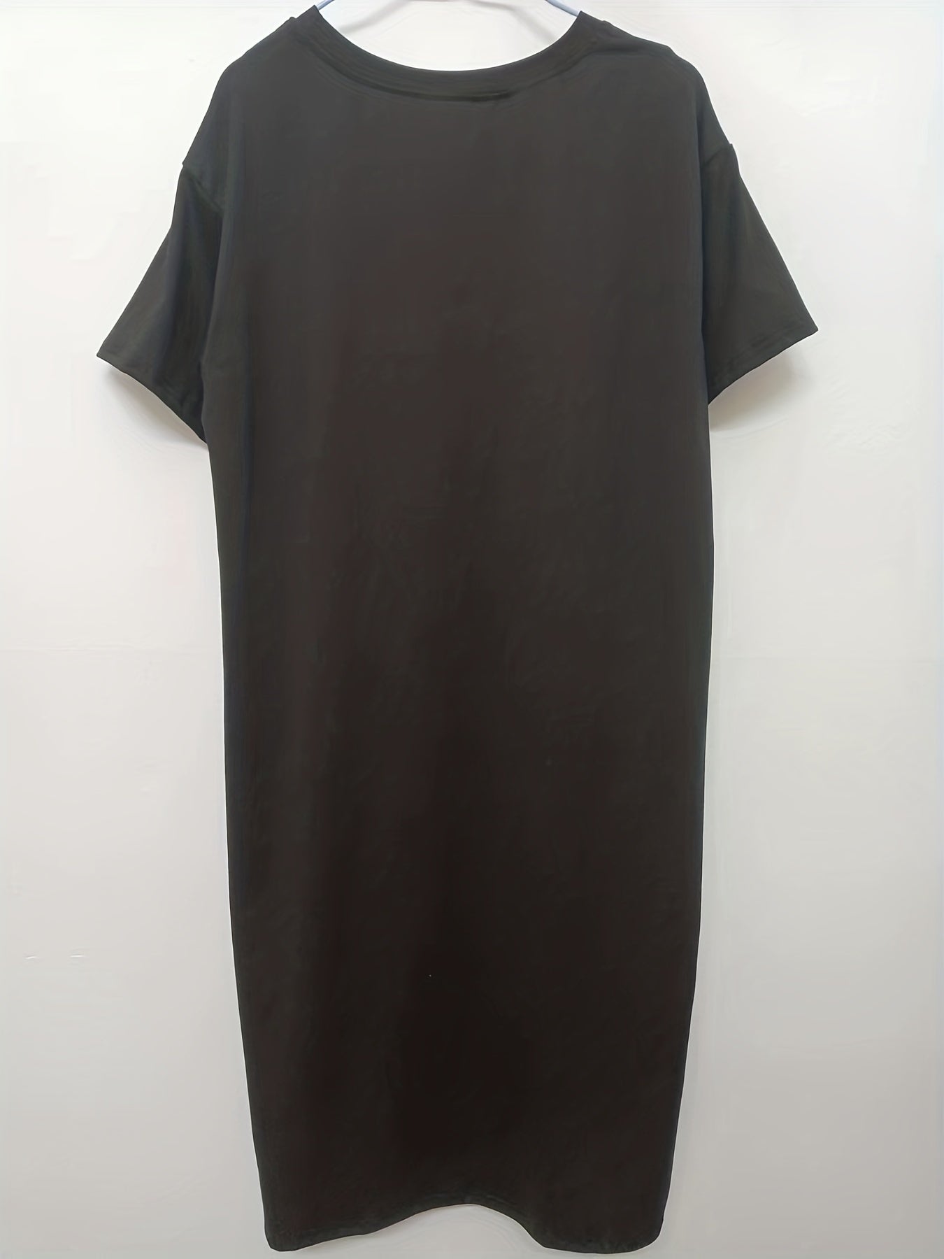 Women's Plus Graphic Print Short Sleeve Round Neck Dress
