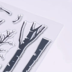 Branches Leaves Clear Stamps For Holiday Card Making Decoration