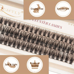 60Pcs Individual Lash Clusters 40P D Curl Soft False Eyelashes