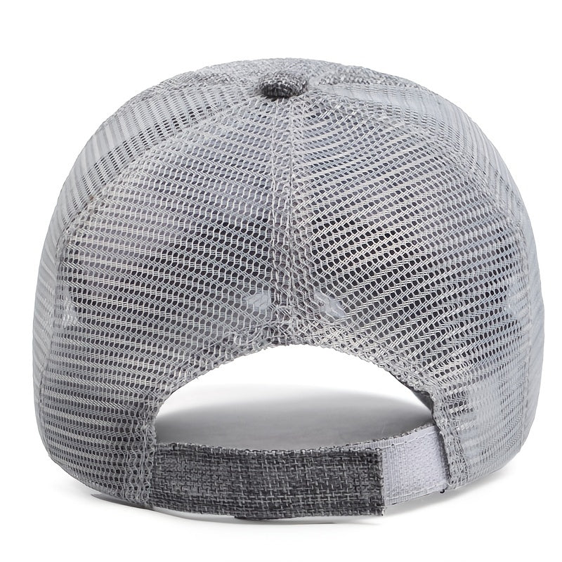 Embroidered Baseball Net Hat Sunscreen Hat