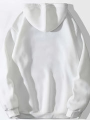 Letter Print Drawstring Hoodie Casual Sweatshirt Women's Clothing