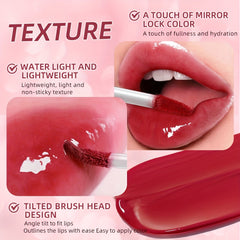 6 Colors Nourishing Lip Glaze Mirror Watery Lip Gloss