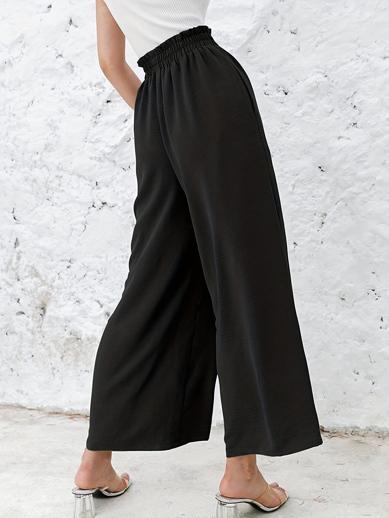 High Waist Wide Leg Pants Casual Loose Pants