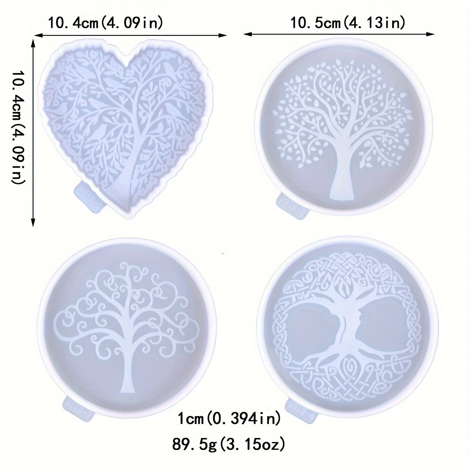 Resin Tree Of Life Coaster Silicone Molds for Epoxy DIY Art Craft