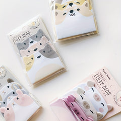 2pcs 90 Sheets Animal Sticky Notes for Office & School