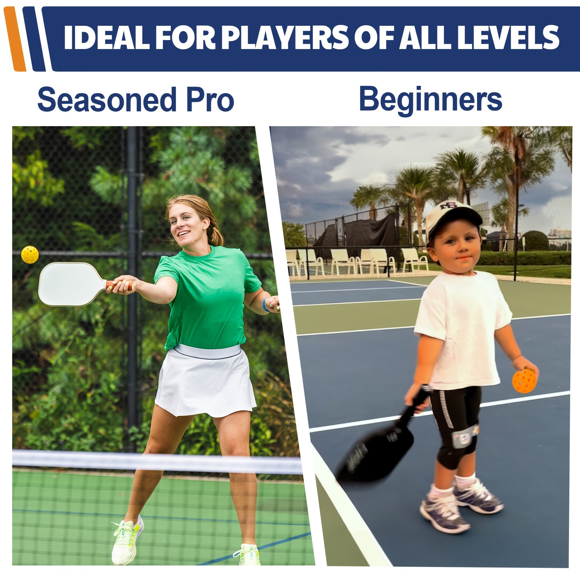 12pcs Pickleballs 40 Holes PP Pickleball Set for Outdoor Play